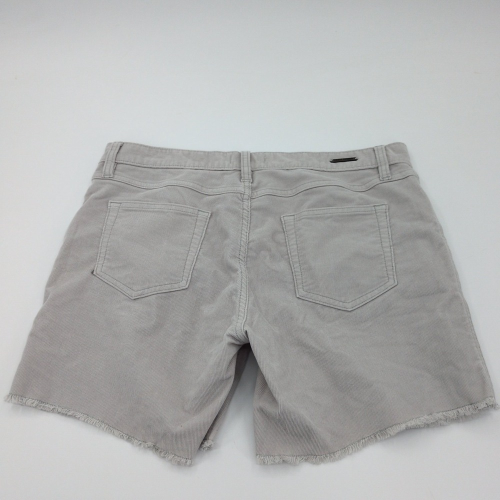 Carve Designs Oahu Shorts Light Gray Corduroy Size 4 Frayed Raw Hem 6" Inseam - Picture 8 of 8